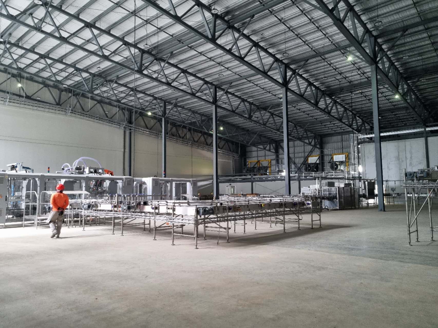Production equipment inside an industrial facility built by OCL